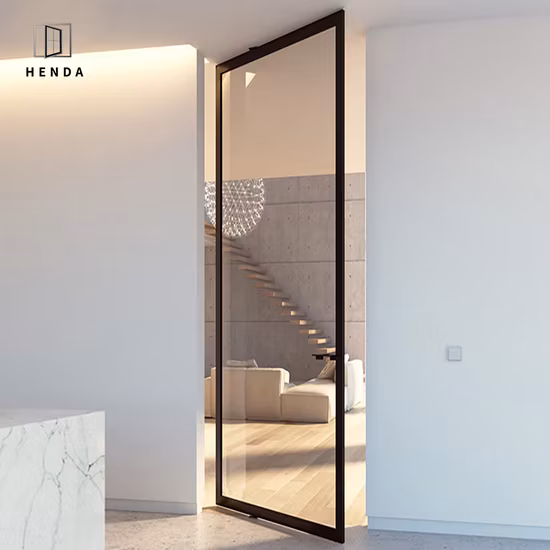 Customized Pivot Shower Door with Optional Side Panel