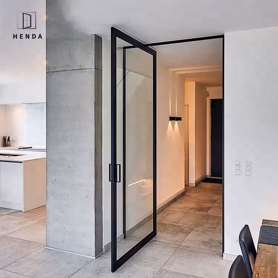 Customized Pivot Shower Door with Optional Side Panel